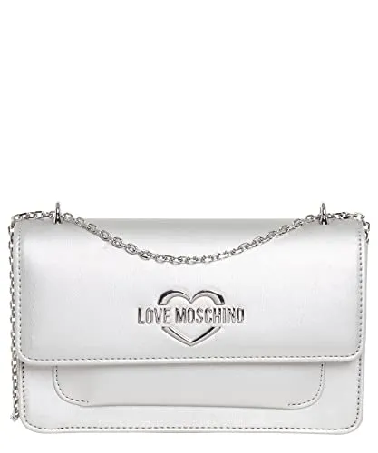 Love Moschino borsa a spalla donna silver
