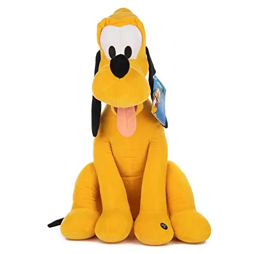 Famosa Softies - Peluche Pluto del film Disney, di medie dimensioni e consistenza morbida e morbida, ha un suono divertente, da regalare a qualsiasi età, (760021692)