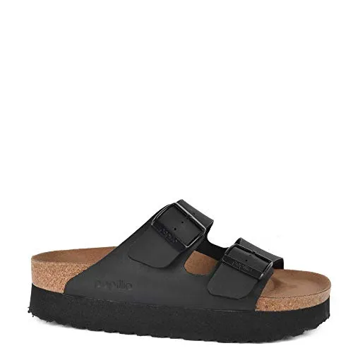 Birkenstock Arizona Papillio Black Vegan Platform Sandals 37 EU Nero