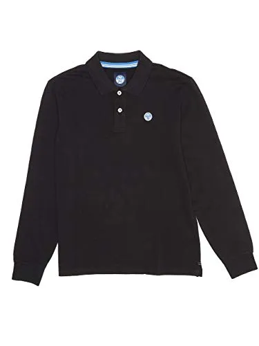 NORTH SAILS Cotton piqué Polo Shirt in Nero M