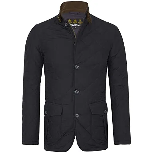 Barbour BACPS1172-MQU Quilted Lutz Jacket Giacca Trapuntata Uomo Blu Navy Winter Impermeabile (L, Blu Navy)