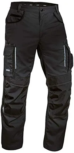 Uvex Tune-Up Pantaloni con Tasche Ginocchiere - Cargo Pants - Nero - Taglia 56