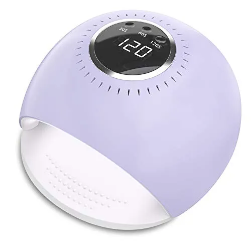 Lampada UV LED - 84W Essiccatore per Unghie a UV con 5 secondi di asciugatura rapida e Sensore per Smalto Gel Manicure/Pedicure (viola)