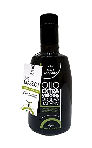 Olio Extravergine di Oliva BIO - Olio Evo Biologico Italiano Aroma Fruttato - Olio Novello 2020 Basilicata - Spremitura a Freddo Antico Frantoio Basilicata - 0,5 Litri