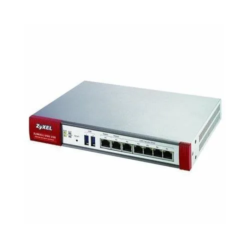 Zyxel Zywall Usg 100 apparecchio di sicurezza – 1 x 10/100/1000Base-T Dmz 4 x 10/100/1000Base-T LAN 2 x 10/100/1000Base-T WAN – 1 x PC card