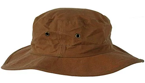 Cacadu Australia - Cappello da pescatore, impermeabile, con testa mimetica, 55 cm cognac Taglia unica