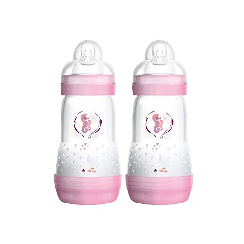 MAM 99921522 - Biberon anticolica da 260 ml per bambino, confezione doppia, colori assortiti – Istruzioni in lingua straniera