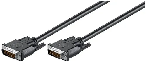 Goobay 50985 Cavo DVI-I (24+5) FullHD Dual Link  placcato nickel - Spina DVI-I Dual-Link (24+5 pin) > Spina DVI-I Dual-Link (24+5 pin)