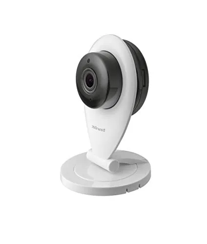 Trust 22989 Videocamera IP WiFi con Visione Notturna, per Tenere sotto Controllo abitazione e i propri Cari da Qualsiasi Parte del Mondo