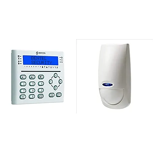 BENTEL T-White Tastiera Lcd Bianca Con Lettore Di Prossimità E 3 Terminali I/O Programmabili & Rilevatore A Doppia Tecnologia Con Immunità Animali Domestici Security Bmd504