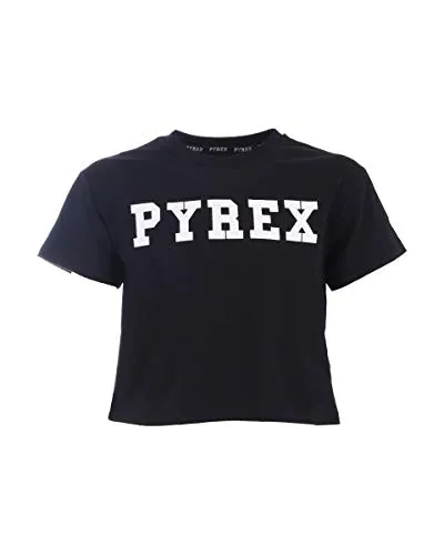 PYREX KIDS T-Shirt Corta Basic Ragazza, S (128cm), Nero
