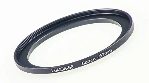 LUMOS anello adattatore step up 58-67 mm | adattatore filtro fotografico 58mm a 67mm | in metallo