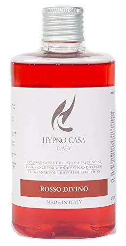 Hypno Casa - Ricarica per Diffusori a Bastoncini, 200 ml. (Rosso Divino)
