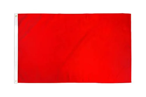 AZ FLAG Bandiera Monocolore Rosso 150x90cm - Gran Bandiera Rossa 90 x 150 cm Poliestere Leggero - Bandiere