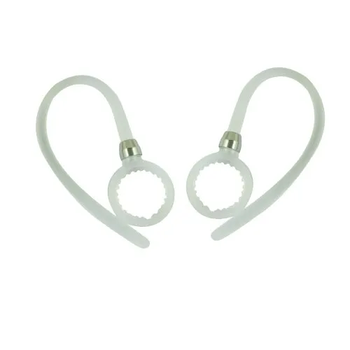 SODIAL(R) 2 ganci per orecchi bianchi di alta qualita' per cuffie auricolare bluetooth wireless ricambio