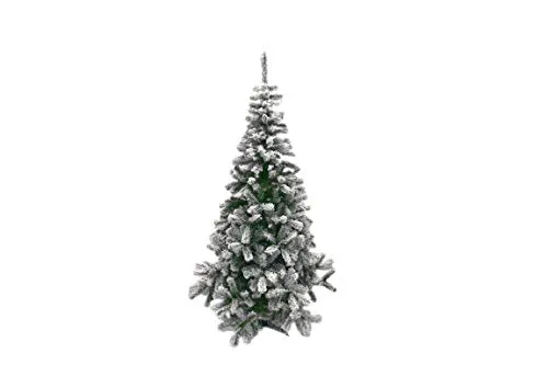 Albero di Natale Innevato Lapponia Abete Artificiale 120 CM Pino Rami Neve Folto 420 Rami