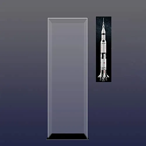 H0_V Acrilico Vetrina Acrylic Display Case per Lego Apollo Saturn 5 Launch Vehicle 21309