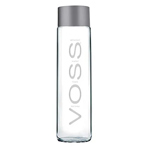 Voss Artesian - Acqua di ghiacciaio in bottiglia di vetro, naturale, 1 x 0,375 litri