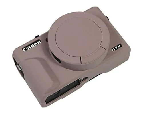 Custodia protettiva in gel di silicone per Canon PowerShot G7x Mark iii Borsa protettiva in gomma morbida per fotocamera grigia