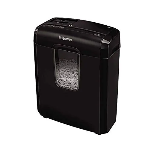 Fellowes Powershred 3C - Trituratore a taglio incrociato, 6 fogli