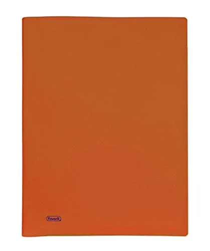 Favorit 100460285 Portalistino a 50 Buste, Arancio, 22 x 30 cm