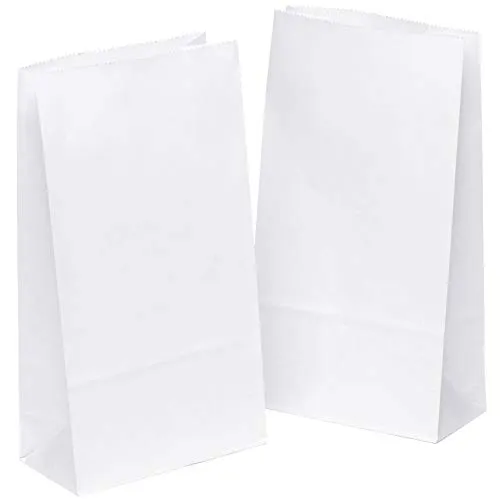 kgpack 50x Art & Craft DIY Borse Carta Kraft 14 x 26 x 8 cm | Sacchetti di Carta Kraft per attività per Bambini | Calendario dell'avvento | Sacchetto Regalo Carta | Sacchetto di Carta per Alimenti