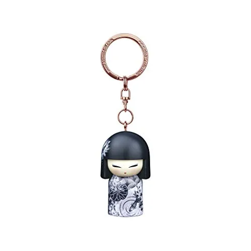 Portachiavi Kokeshi Kimmidoll 5 cm Misayo – Serenity versione inglese