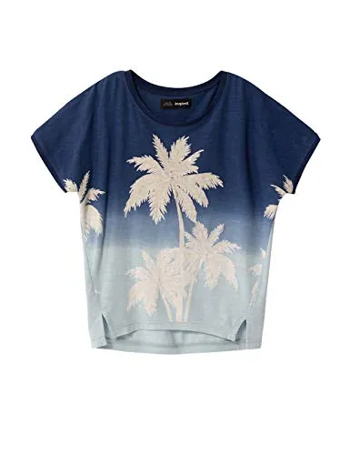 Desigual TS_Eastbourne T-Shirt, Blu (Indigo 5095), 164 cm (Taglia del Produttore: 13/14) Bambina
