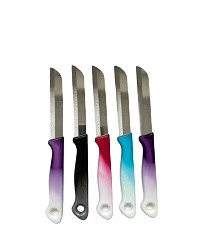 Solingen Set di 5 coltelli da frutta e verdura, in acciaio inox, da cucina, da tavolo, da usare