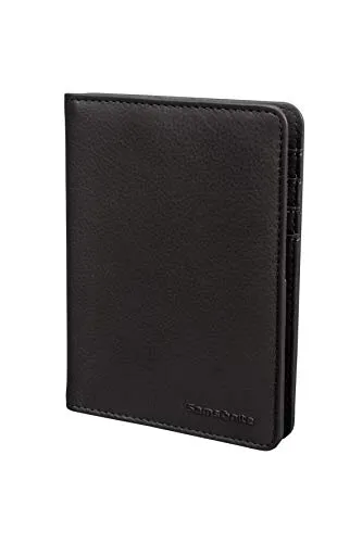 SAMSONITE Global Travel Accessories - ID Leather Custodia per passaporto 14 centimeters 1 Nero (Black)