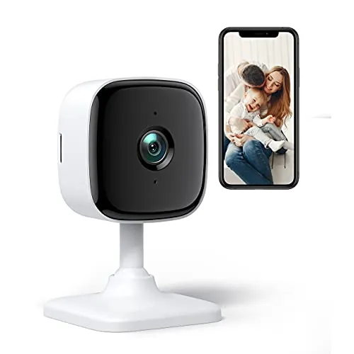 PC440 Telecamera Wi-Fi Interno di Sorveglianza 1080P FHD Baby Monitor, Videocamera di Sicurezza, Rilevamento di Suoni e Movimenti, Funziona con Alexa e Google Home