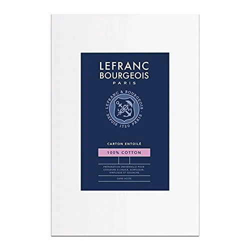 Lefranc & Bourgeois malpappe, Cotone, Bianco, Cotone, Bianco, 50 x 70 x 0,6 cm