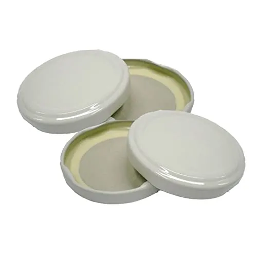 La zappa Tappi per barattoli in Vetro Capsule per boccaci Conserve e passata di Pomodoro (Confezione da 100 Pezzi, 43 mm)