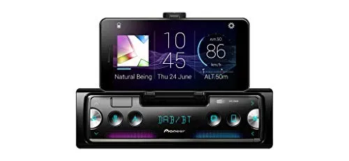 Pioneer SPH-20DAB, autoradio 1DIN con RDS e Dab+, Bluetooth, USB per MP3, WMA, WAV, Flax, Supporto Android, Smart SYNC App, Gestione da iPhone