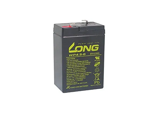 Batteria al piombo da 4,5 Ah, 6 V, adatta per DM6 – 4,5 DM6 – 4,5 AGM