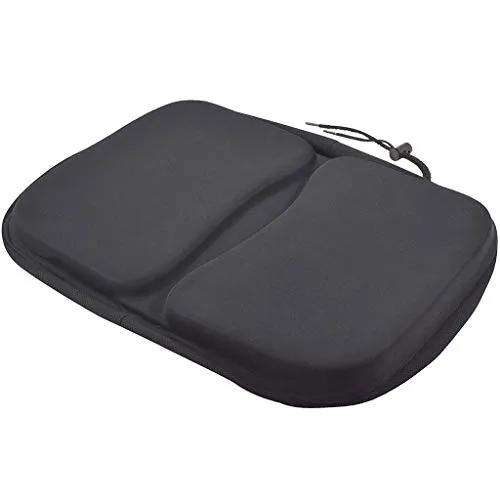 Mikowoo Extra Large Gel Cyclette sede Cuscino, Fermo Recumbent Biciclette Vogatore,Nero