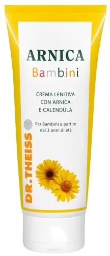 Dr. Theiss Arnica Bambini - Crema Corpo Bambini Lenitiva 100 ml, Pomata con Arnica e Calendula con Azione Lenitiva e Benefica sulla Pelle Delicata del Bimbo