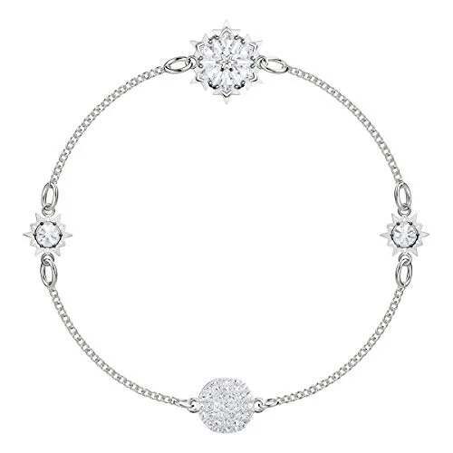 Swarovski Remix Collection Strand Snowflake da Donna, Placcato Oro, Bianco