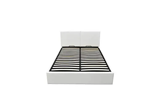 Telaio per il letto | Luna Ottoman | 140x190 | Bianco | lo spazio di archiviazione 665 litro | removibile restate