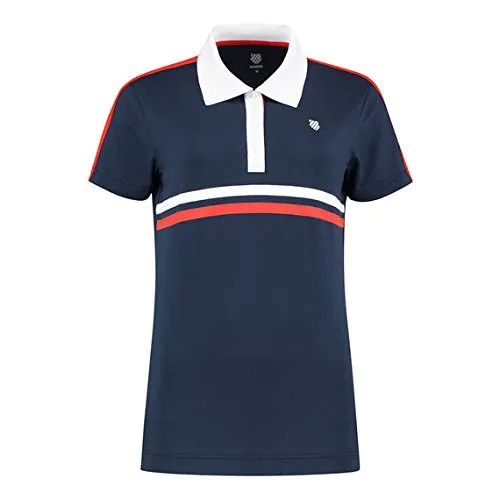 K-Swiss Performance Polo Heritage Sport, Donna, Navy, M