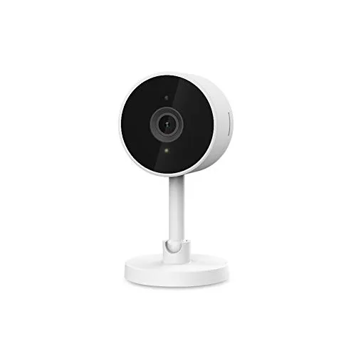 Woox R4071 Telecamera Intelligente 1080P IP WiFi Sicurezza Videocamera Intelligenti Interno con Visione Notturna e rilevazione di Movimento con Audio Bidirezionale, Compatibile con Alexa (Bianco)