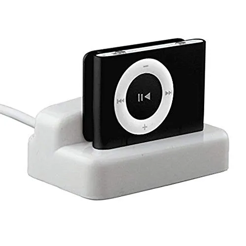 DIGIFLEX Docking station per ricaricare e sincronizzare l'iPod Shuffle di 2a e 3a generazione - bianco