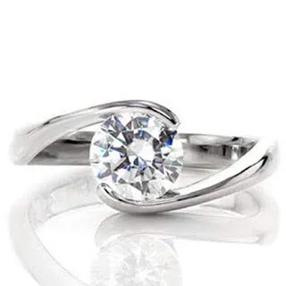 Anello di fidanzamento in platino massiccio 950, con vero diamante solitario da 2,00 carati, misure 17, P, K, L, J e Platino, 49 (15.6), colore: bianco, cod. P-LRN-1744-PL-J