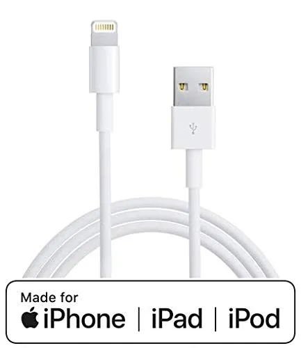 Cavo per iPhone iPad compatibile Apple con Connettore Lightning a USB Cavo per sincronizzazione Dati e Ricarica per iPhone iPad compatibile (Cavetto 100 cm)