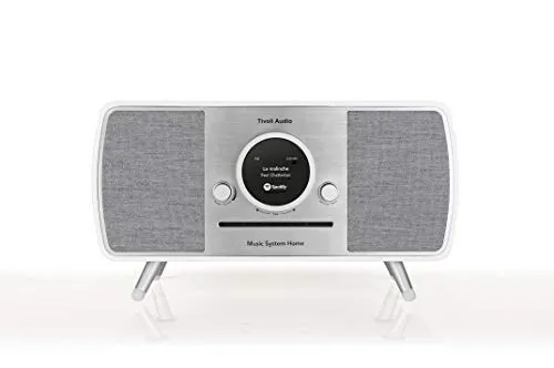 Tivoli Audio (Art Collection) Music System Home – All-in-one DAB+ / UKW compatto con tecnologia wireless e Bluetooth, bianco/grigio