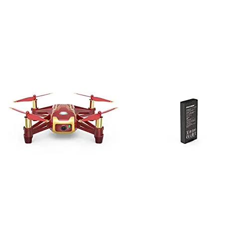 Dji Ryze Tello Mini Drone Ottima Per Creare Video Con Ez Shots, Occhiali Vr E Compatibilità Con Controller Di Gioco & Tello Batteria Di Volo Per Mini Drone Con Porta Usb, Ricaricabile Agli Ioni