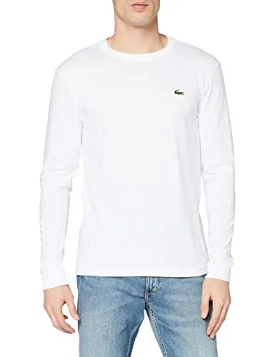 Lacoste Sport TH0123 T-Shirt Uomo, Bianco (White), Small