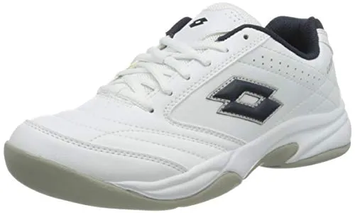 Lotto Court Logo VIII Si, Scarpe da Tennis Uomo, Bianco White D C Blue 001, 39 EU