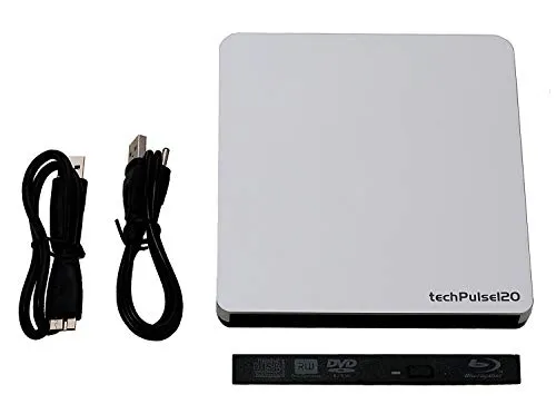 techPulse120 Custodia esterna per unità USB 3.0 Custodia vuota (custodia senza Unità) Case Caddy per Slim 12.7 mm SATA Easy Click Installazione