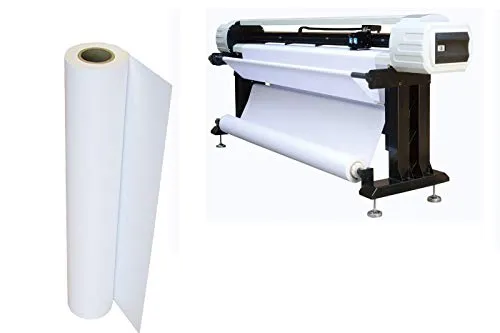 Carta plotter 80gr rotolo stampante ink-jet 61x50m bianca liscia DP1P48
